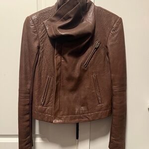 Veda Chocolate Leather Women's Jacket